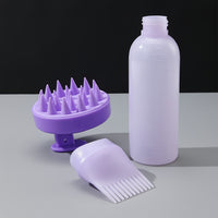 Silicone Scalp Massager & Shampoo Brush - Fragrance-Free, Battery-Free Hair and Body Scrubber for Deep Cleaning and Relaxation