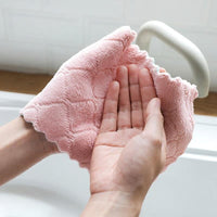 2pc Super Absorbent Microfiber Kitchen Dish Cloth for Household Cleaning
