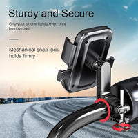 360Ã‚Â° Rotatable Motorcycle & ATV Handlebar Phone Holder