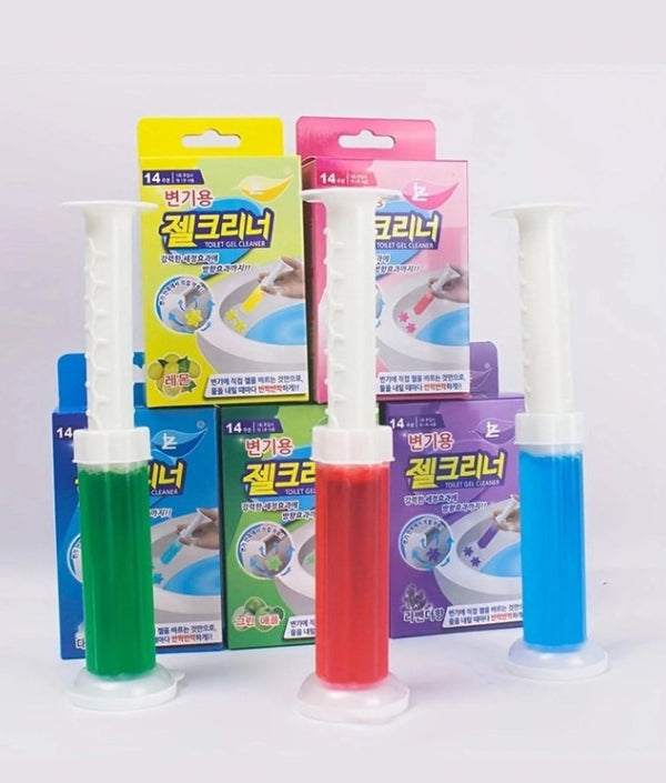 6 Flavors Toilet Cleaner Gel Deodorant Air Freshener Toilet Flower Gel Stamp